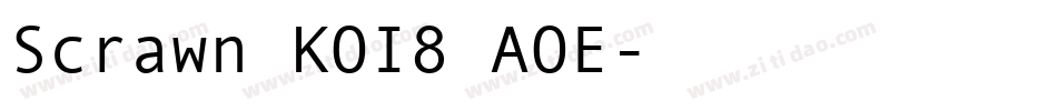 Scrawn KOI8 AOE字体转换